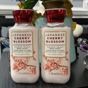 SOLD……… 2pcs Japanese cherry blossom body lotion shea butter+vitamin E